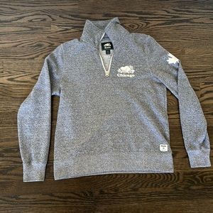 Roots Chicago Quarter Zip Pullover Sweatshirt Fleece
